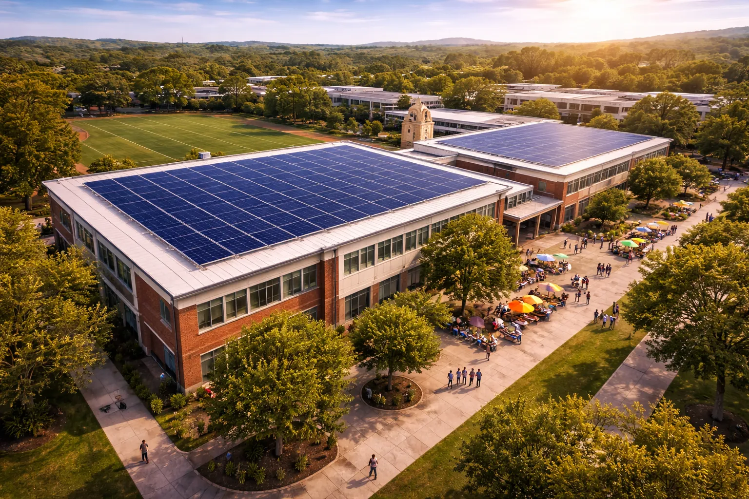 Large solar array